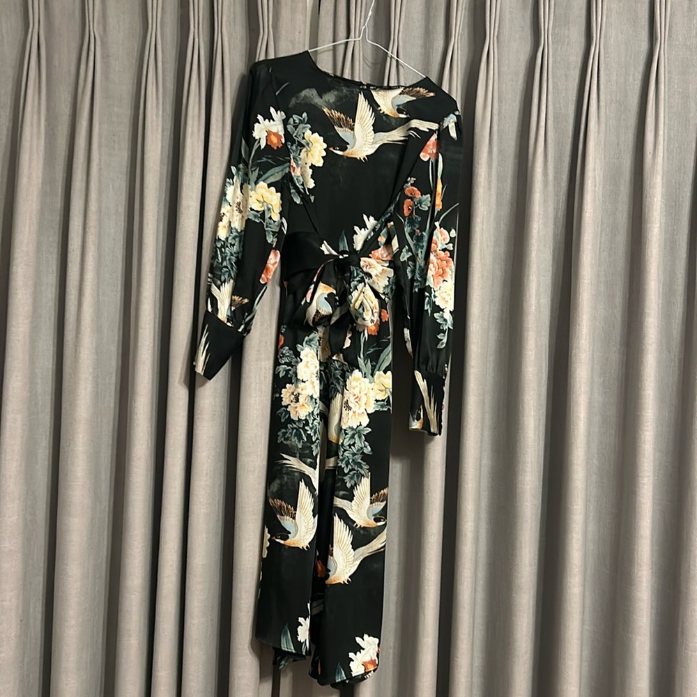 Gorgeous Zara silky printed dress